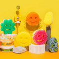 thumbnail image 5 of Scrub Daddy Colors Non-Scratch Cleaning Sponges, 3 Count orange blue green - 2Pack, 5 of 5