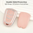 thumbnail image 2 of for Cadillac Key Fob Cover, Soft TPU Protection Key Fob Case Compatible with Cadillac Escalade CTS SRX CT4 CT5 CT6 XTS XT4 XT5 XT6 ATSL SLS STS Smart Key Holder (Pink), 2 of 8