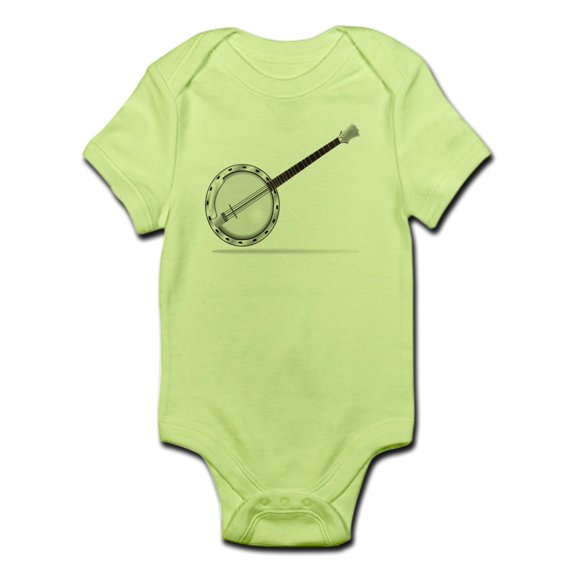CafePress - White Banjo Body Suit - Baby Light Bodysuit