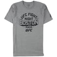 thumbnail image 1 of Reebok T-Shirt Graphique de Combat UFC Boston Mass pour Hommes, Gris, TTG, 1 of 2