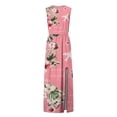 thumbnail image 3 of Gvmfive Women Bohemain Summer Sleeveless Split Long Dress, 3 of 4