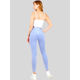 thumbnail image 4 of Legging de mujer MALABIS TEXTURIZADO AZUL CLARO estilo PUSH UP unitalla, 4 of 5