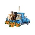 thumbnail image 4 of Ornements Suspendus Mignons en Forme de Chien de Voiture 3D, 4 of 9