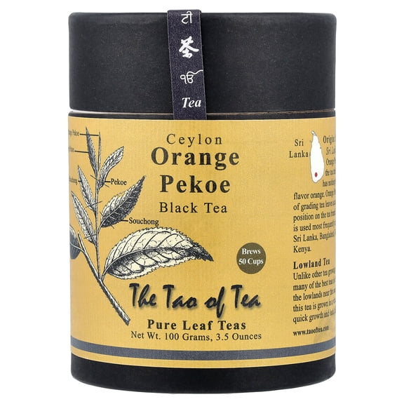 The Tao of Tea, Ceylon Orange Pekoe Tea, Loose Leaf Tea, 3.5 Oz Tin