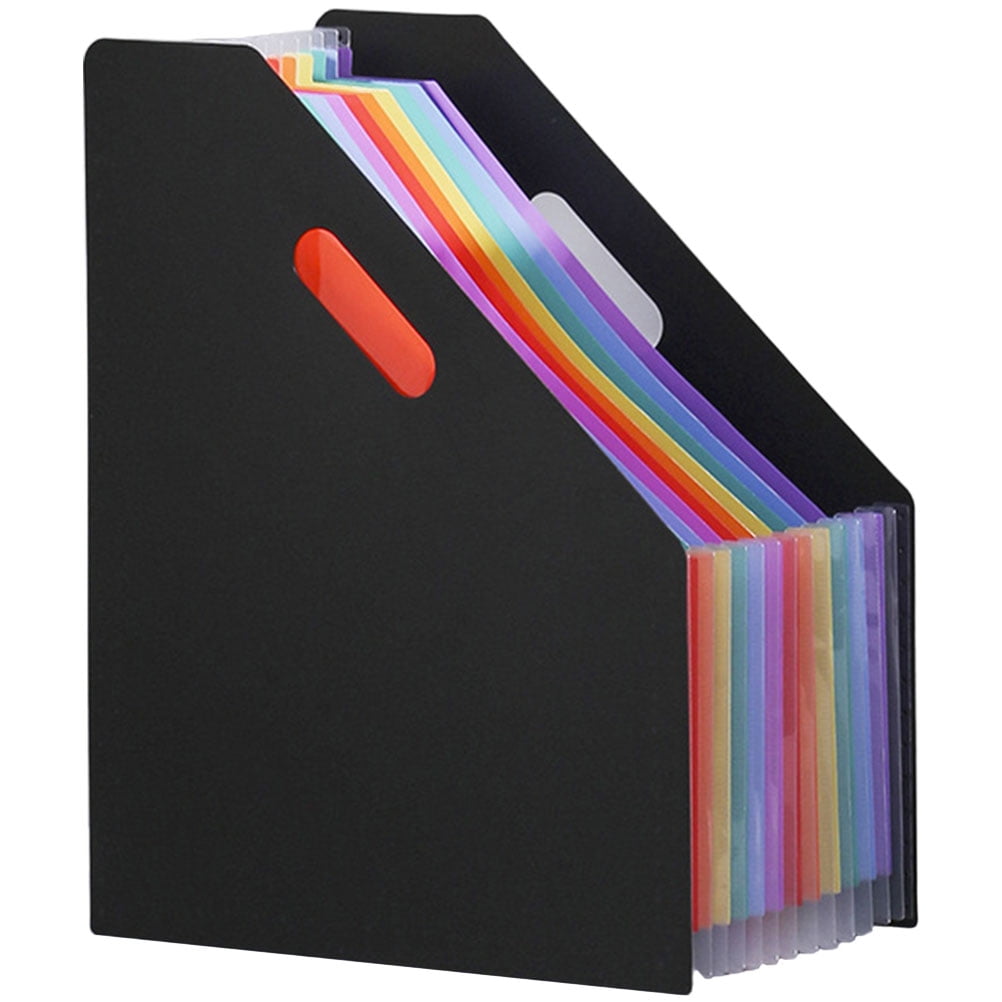 REOFLYUP Expandable Lightweight Plastic File Folder Organizer for Home Documents Receipts and Office Paper Storage