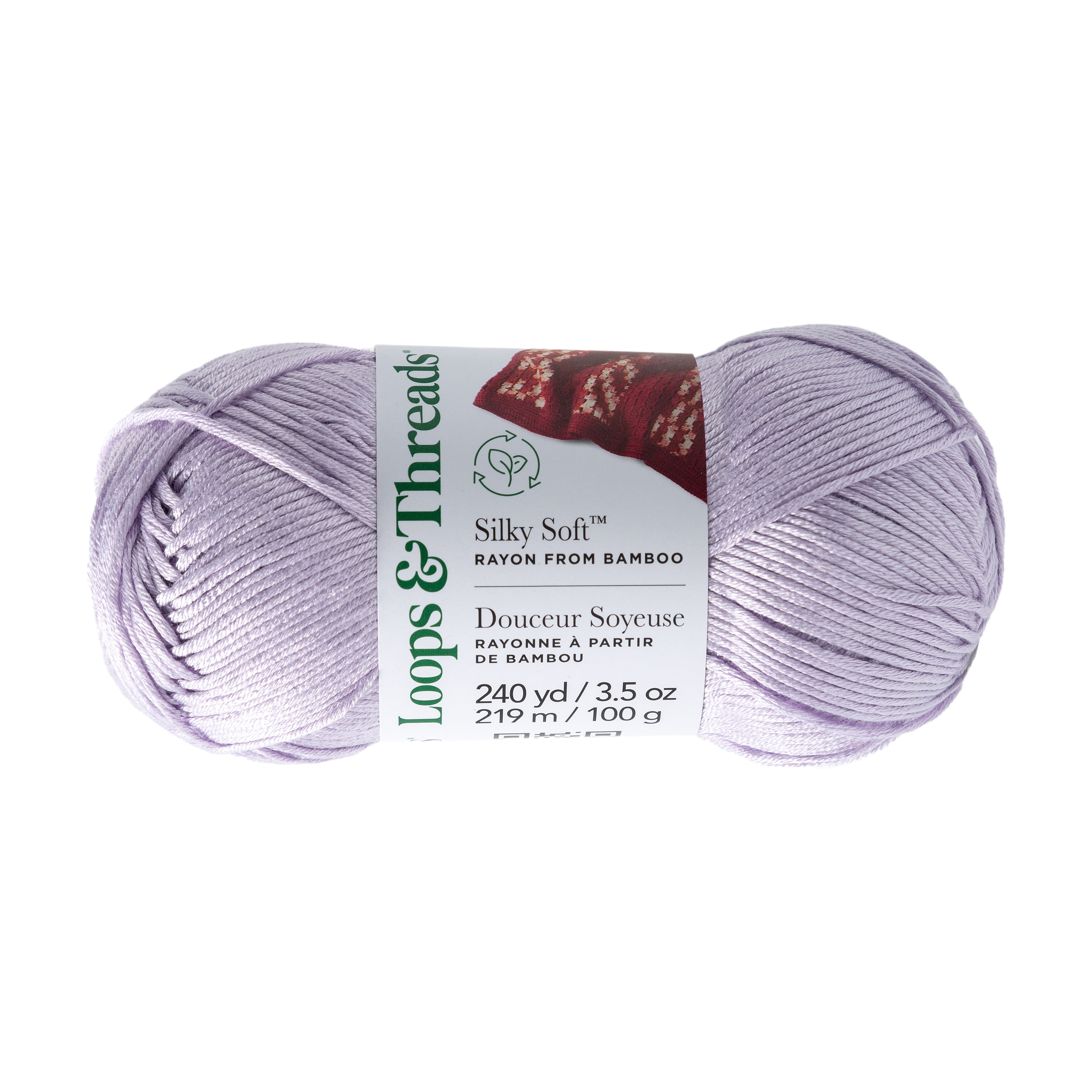 Silky Soft Yarn by Loops & Threads - Yarn for Knitting - Crochet