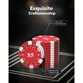 thumbnail image 5 of HEITOK Poker Chip Set 11.5g with Aluminum Case - Professional Casino Style - 500 Piece, 5 of 8