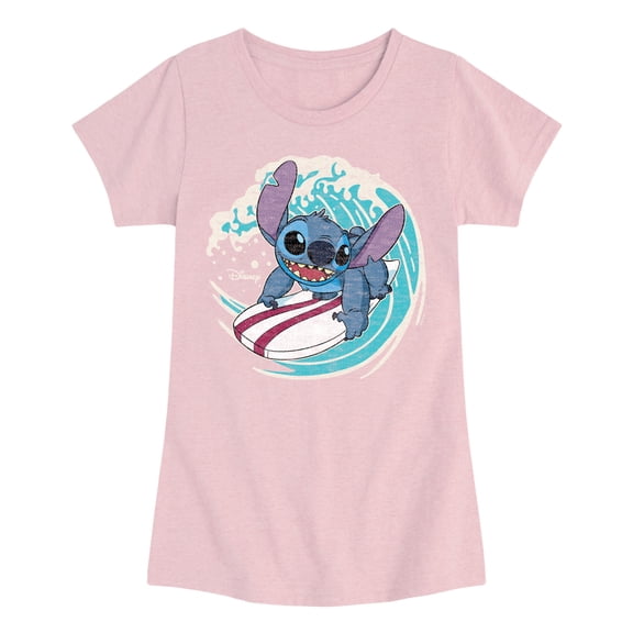 Disney - Stitch Surf - Youth Girls Short Sleeve T-Shirt