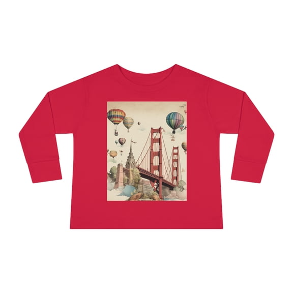 San Francisco Urban Wanderlust Toddler Long Sleeve Tee