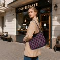 thumbnail image 7 of Iauyy Women's Handbag Removable Shoulder Satchel Bag-Polyester and PU leather ，Checkered Pattern, 7 of 7