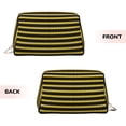 thumbnail image 3 of Gaeub Gold Glitter Printed Travel Cosmetic Bag,Makeup Bag, Large Capacity Toiletry Bag for Women, Portable Pouch Make Up Organizer with Zipper and Divider, 3 of 8