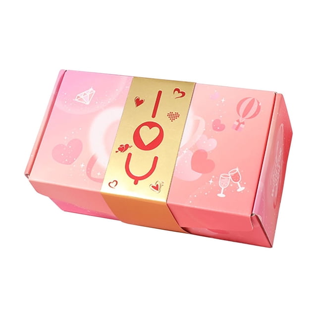 Makeup Bags Surprise Gift Box Explosion For Money Unique Folding Bouncing Red Envelope Cash Explosion Gift Box For Birthday Anniversary Valentine Proposal 6 Bounces