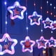 thumbnail image 5 of LED Illuminated Five-pointed Starses Ice Strip Lights String Americans Independence Day Atmospheres Decorative Outdoor Scene Layout Hanging Decorations, 5 of 9
