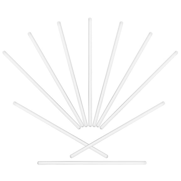MLINS UKCOCO 10PCS Long Glass Stirring Rods Clear Harden Glass Sticks for Stir Hot Cold Beverages Cocktails Drinks Mixtures