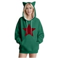 thumbnail image 2 of Timegard Sweatshirts for Women Print Drop Shoulder Cute Hoodies Casual Long Sleeve Pullover with Pockets, 2 of 3