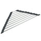 thumbnail image 1 of Escurreplatos Triangular de Acero Inoxidable - Enrollable, Resistente al Calor, Multifuncional - para Esquina de Fregadero, Escurrir Platos y Lavar Frutas, 1 of 8