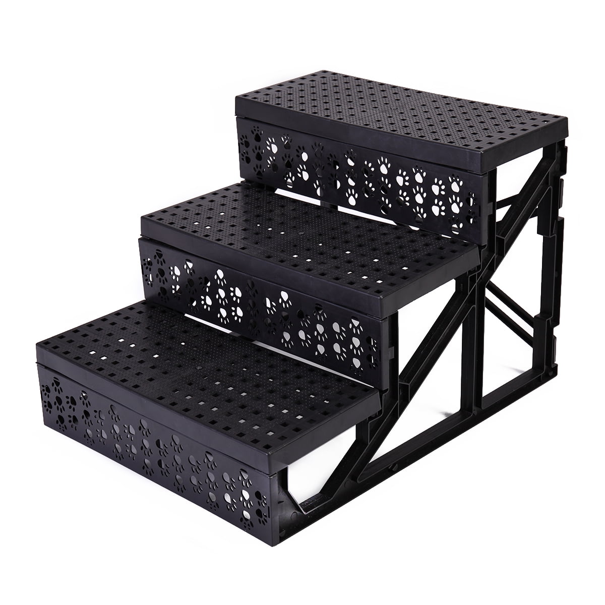Veryke Pet Steps and Stairs for Dogs Cats, 3 Step Pet Gear Easy Pet Stairs, Portable/Lightweight Veryke Pet Steps and Stairs for Dogs Cats, 3 Step Pet Gear Easy Pet Stairs, Portable/Lightweight