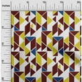 thumbnail image 1 of oneOone Viscose Chiffon Fabric Parallelogram & Triangle Geometric Print Sewing Fabric BTY 42 Inch Wide, 1 of 4