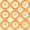 Orange Circle, variant on Yayeee 40oz Stainless Steel Tumbler with Straw and Handle Double-Wall Insulated Travel Water Bottle, Beige Geometric