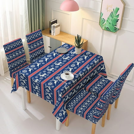 

Christmas Pine Needles Bells Rectangular Tablecloth Kitchen Accessories Family Wedding Party ration (without Chair Covers)