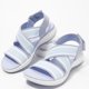 thumbnail image 4 of Sandalias cruzadas elásticas para mujer, zapatillas de verano, zapatos de playa con tacón de cuña para ocio Wmkox8yii  sa3847, 4 of 6