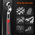 thumbnail image 5 of Lilyrhyme Multifunctional Self locking Wrench, Self Locking Adjustable Wrench, Multifunction Industrial Grade Heavy-Duty Universal Wrench, Plumber Wrench Power Grip for Pipe, 5 of 7
