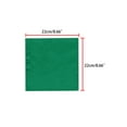 thumbnail image 3 of INSPIRE CHIC Men's Pocket Squares Solid Color Handkerchiefs for Wedding Party Dark Green, 3 of 4