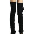 thumbnail image 1 of Women Cable Knit Leg Warmer Crochet Socks Winter Over-the-Knee Socks, 1 of 2