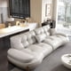 thumbnail image 5 of Foam Relaxing Cozy Sofa Chairs Fancy Lazy Simple Designer Puffs Sofa Modern Lounge Divano Soggiorno Living Room Furniture My Lux Decor Round, 5 of 6