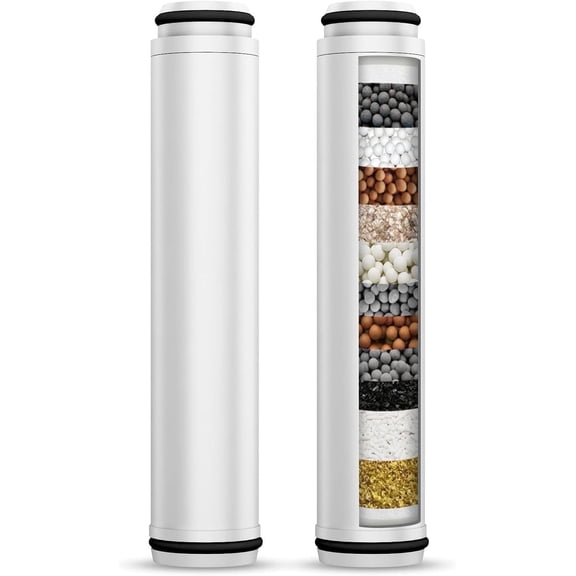Shower Filter for Handheld Shower Head, 2 Pack 15 Stage Replacement Filters for Hard Water