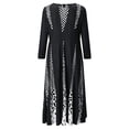 thumbnail image 4 of Ketyyh-chn99 Casual Dresses for Women Swing Dress Pockets Boho Beach Casual Long Knitted Dresses Black,L, 4 of 5
