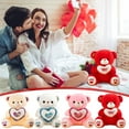 thumbnail image 2 of PEIBang Valentine’s Day Stuffed Bear,9" Plush Toy with Heart,Cute Soft Stuffed Animal for Anniversary,Birthday,Valentine’s Day Gift, 2 of 7