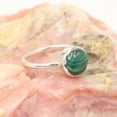thumbnail image 5 of Malachite Ring Sterling Silver Ring Malachite Silver Ring Handmade Ring Statement Ring for Women's, 5 of 7