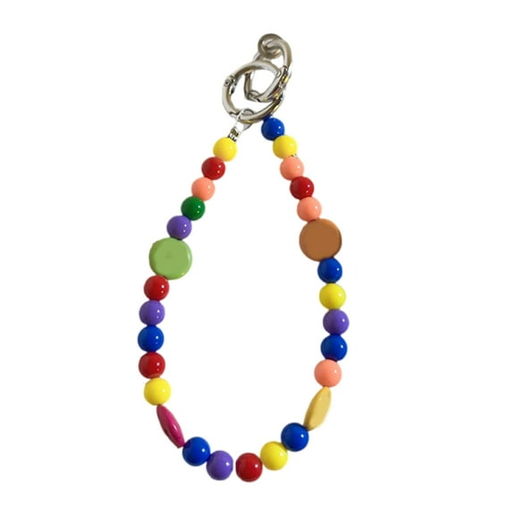Unisex Beaded Phone Case Holder Stylish Crossbody Chain Strap General Phone Strap Beaded Phone Case Strap for Outdoor