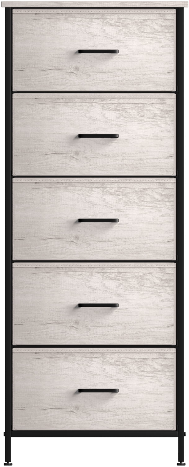 Sorbus Tall Fabric Storage Dresser - Stand Up Tower of Drawers for Bedroom, Dorm, Closet, Living Room, Entryway, & More - Skinny Nightstand Organizer