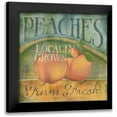 thumbnail image 1 of Lewis, Kim 15x15 Black Modern Framed Museum Art Print Titled - Peaches, 1 of 5