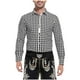 thumbnail image 1 of Blusa y camisa de manga larga con cuello vuelto para hombre, blusa informal de moda con botones y retazos, blusa de manga larga con cuello vuelto, blusa de poliéster para hombre, 1 of 5