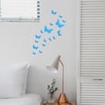 thumbnail image 4 of WHAMVOX 35 Pcs Butterfly Wall Sticker Baby Girl 13.00X6.00X0.10CM Blue, 4 of 7