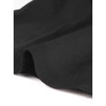 thumbnail image 5 of Blusa de Manga Farol Allegra K Con Cuello Peter Pan de Carrera Con Botones para Mujer Negro S, 5 of 5