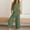 Army Green, variant on Cropped Linen Pants Set, Sleeveless Tank Tops and High Waisted Capris Suit, Summer Vacation Casual Outfits with Pockets Workout Outfits for Women S