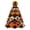1#Orange, variant on DIY Halloween Black Cat Fabric Tree, 7.08" Quilted Tabletop Halloween Tree Decor with Pumpkin Black Cat Patterns, Holiday Indoor Home Party Decoration DIY Craft Kit for Table Shelf Mantel Display