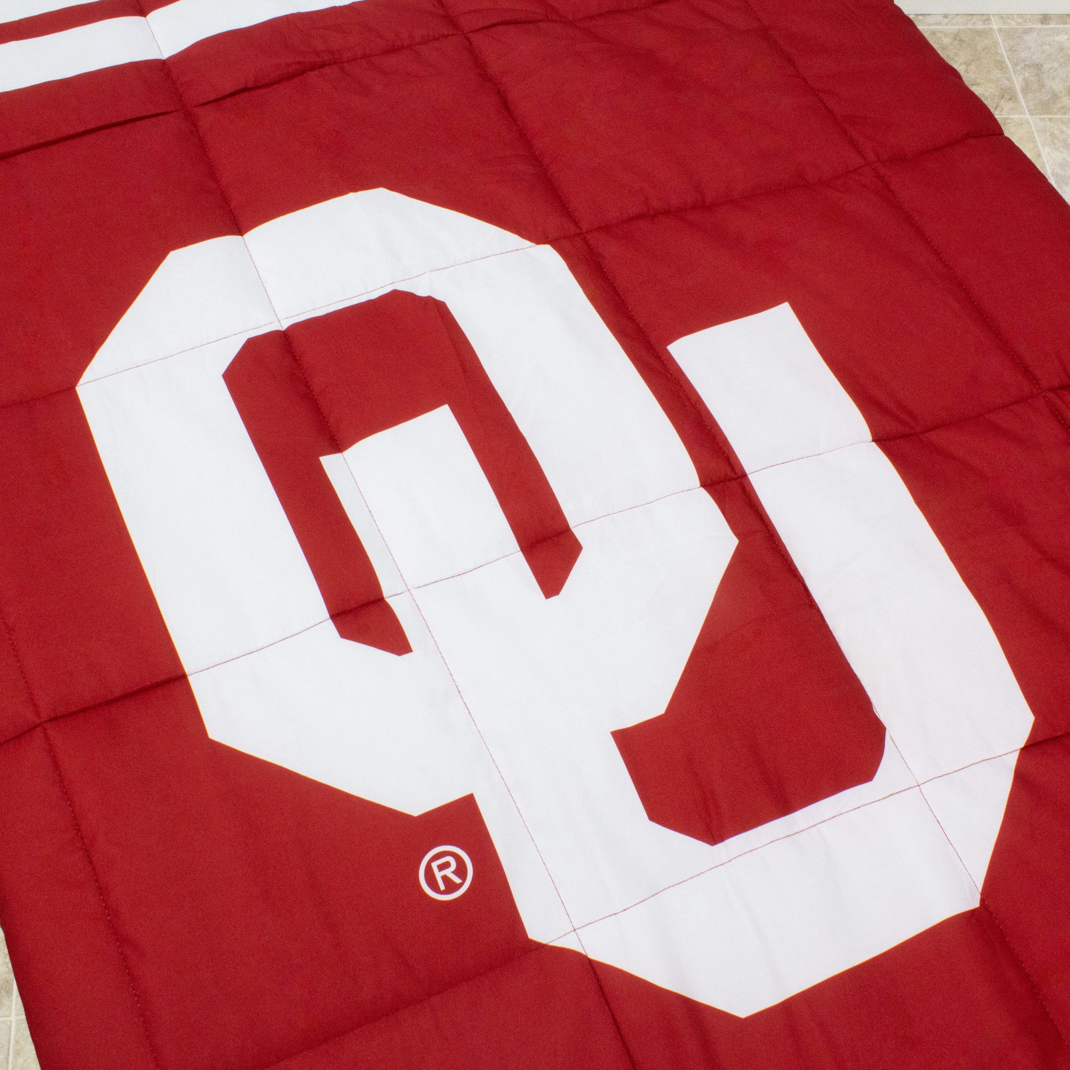 College Covers Oklahoma Sooners Reversible Big Logo Soft and Colorful Comforter Queen