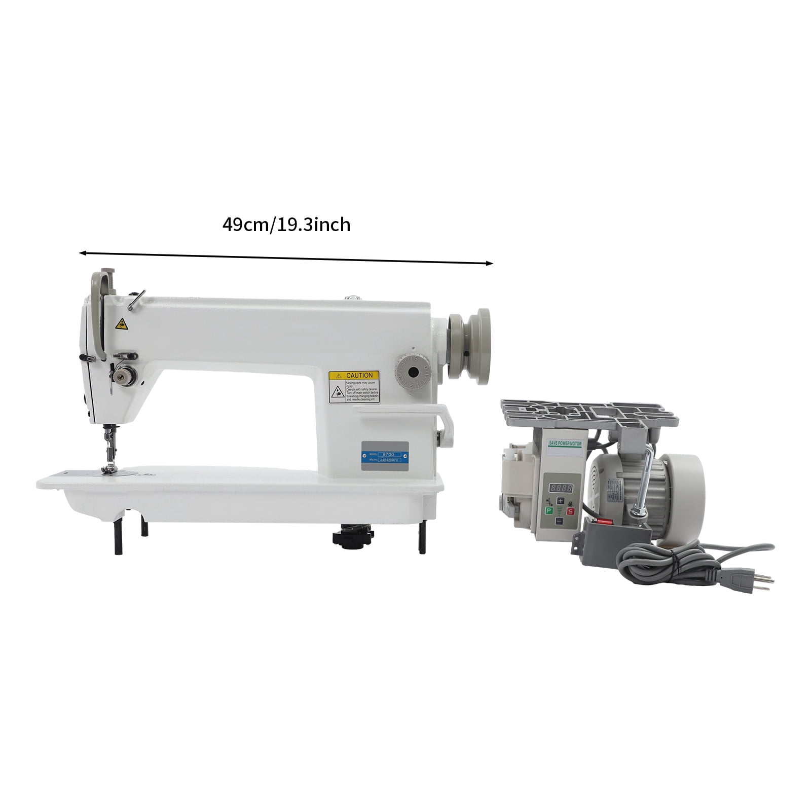110V Commercial Sewing Machine with Motor Industrial Upholstery Sewing 550W