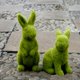 thumbnail image 4 of Conejito de musgo de Pascua, estatua de conejo flocado, figurita, Festival, jardín, patio, decoración de adorno de fiesta en casa, 4 of 7