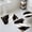 Black, variant on Black Marble Bath Mat 3 Piece Bathroom Rug Set, Luxury Gold White Abstract Cracks Artwork Non Slip Bath Rug Contour Mat and Toilet Lid Cover, Absorbent Shower Mats Soft Bath Rugs and Mats Sets