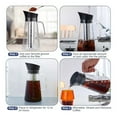 thumbnail image 3 of 2X Cold Brew Coffee Maker, Iced Coffee Maker Machine, Cold Brew Tea Pitcher Glass and Airtight Lid Coffee Pot 1.2L, 3 of 5