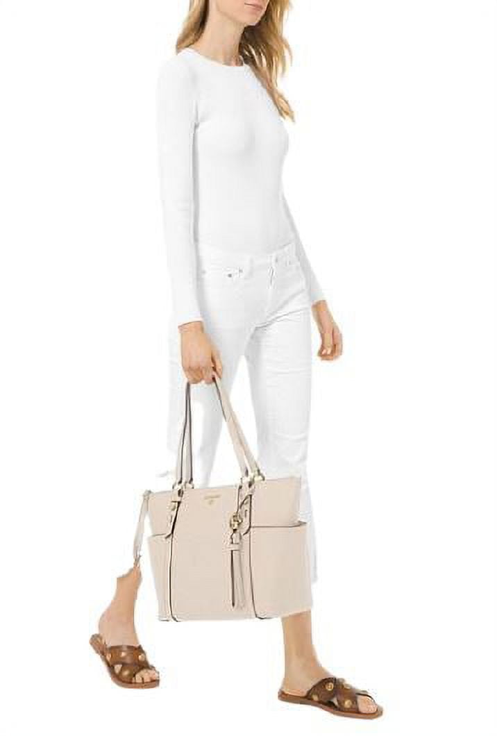 NWT Michael Kors Sullivan Nomad Large Grab Tote Vanilla Brown Signature