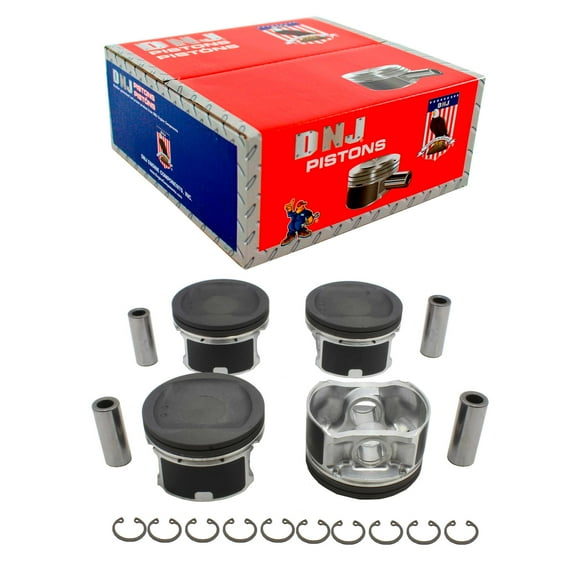 DNJ P635 Standard Complete Piston Set Fits Cars & Trucks 07-12 Nissan Cube Versa 1.8L DOHC 16v
