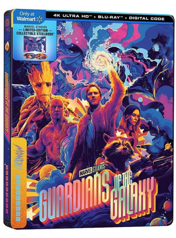 Guardians of the Galaxy Walmart Exclusive Mondo Steelbook (4K Ultra HD + Blu-ray + Digital Code)