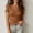 Brown, variant on IUYRTFE Women's Short Sleeve Wrap V Neck Top Ruched Front Casual Summer Tee